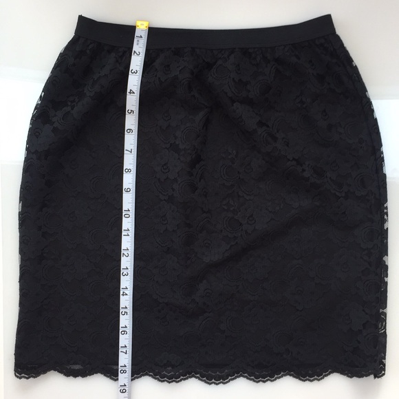 Lace Black Slip Skirt Size 30/32 Waist - Picture 3 of 6